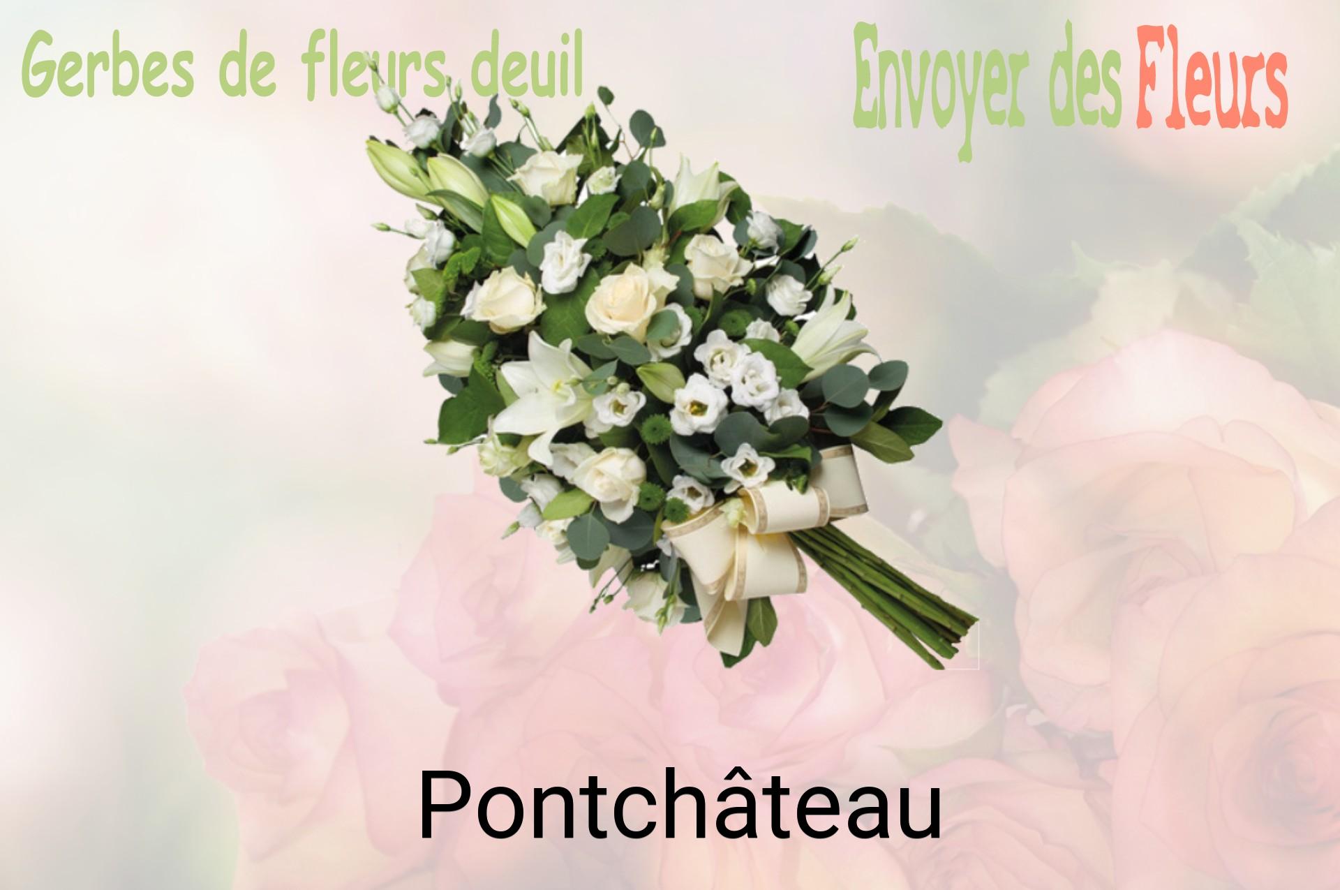 Gerbe de fleurs de deuil livrée à Pontchâteau